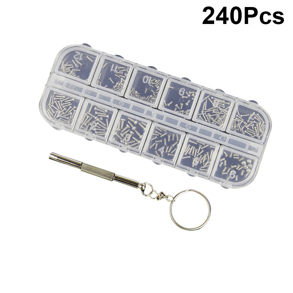 Eyeglasses Repair Kit Assorted Color Notebooks Eyeglasses 240Pack 3.9X1.6in