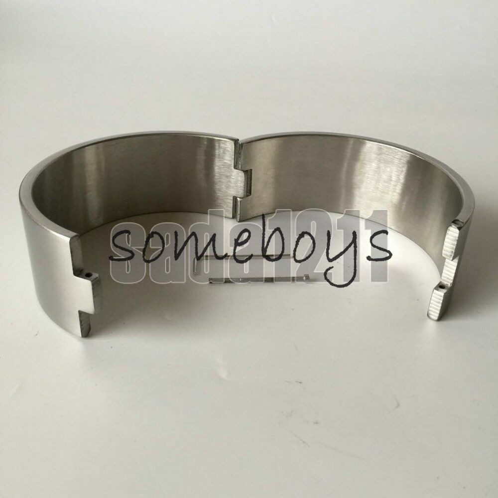 6CM Heavy Duty 100% Stainless Steel Neck Collar Neck Corset Cuff Binding 4 Size