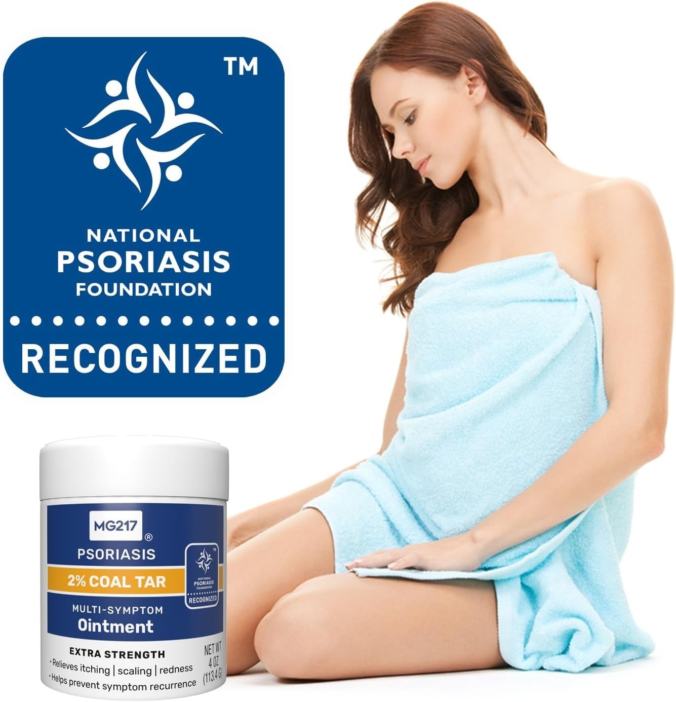 MG217 Psoriasis Coal Tar OINTMENT Intensive Strength 4 oz NEW LOOK!