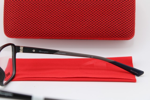 NEW CHAMPION FORGE 100 C01 MATTE BLACK BLUE GREY AUTHENTIC EYEGLASSES 53-17
