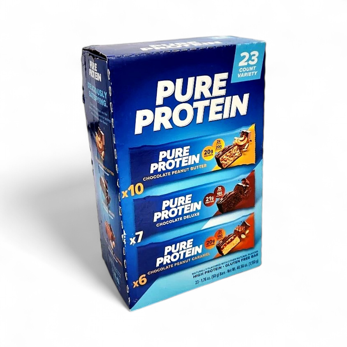 Pure Protein Bars Gluten Free, Chocolate Variety Pack – 23 Count