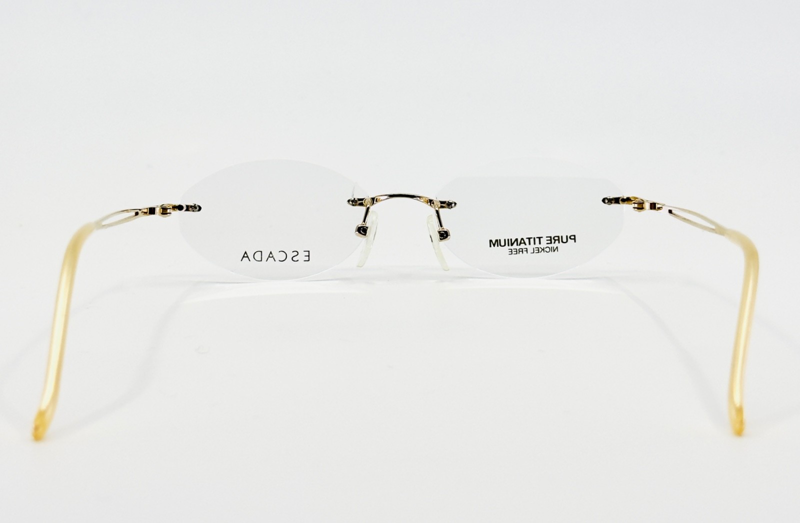 NEW ESCADA E92X GLD Gold Rimless (Chassis) Rimless Eyeglasses N/A-16-135 B:N/A