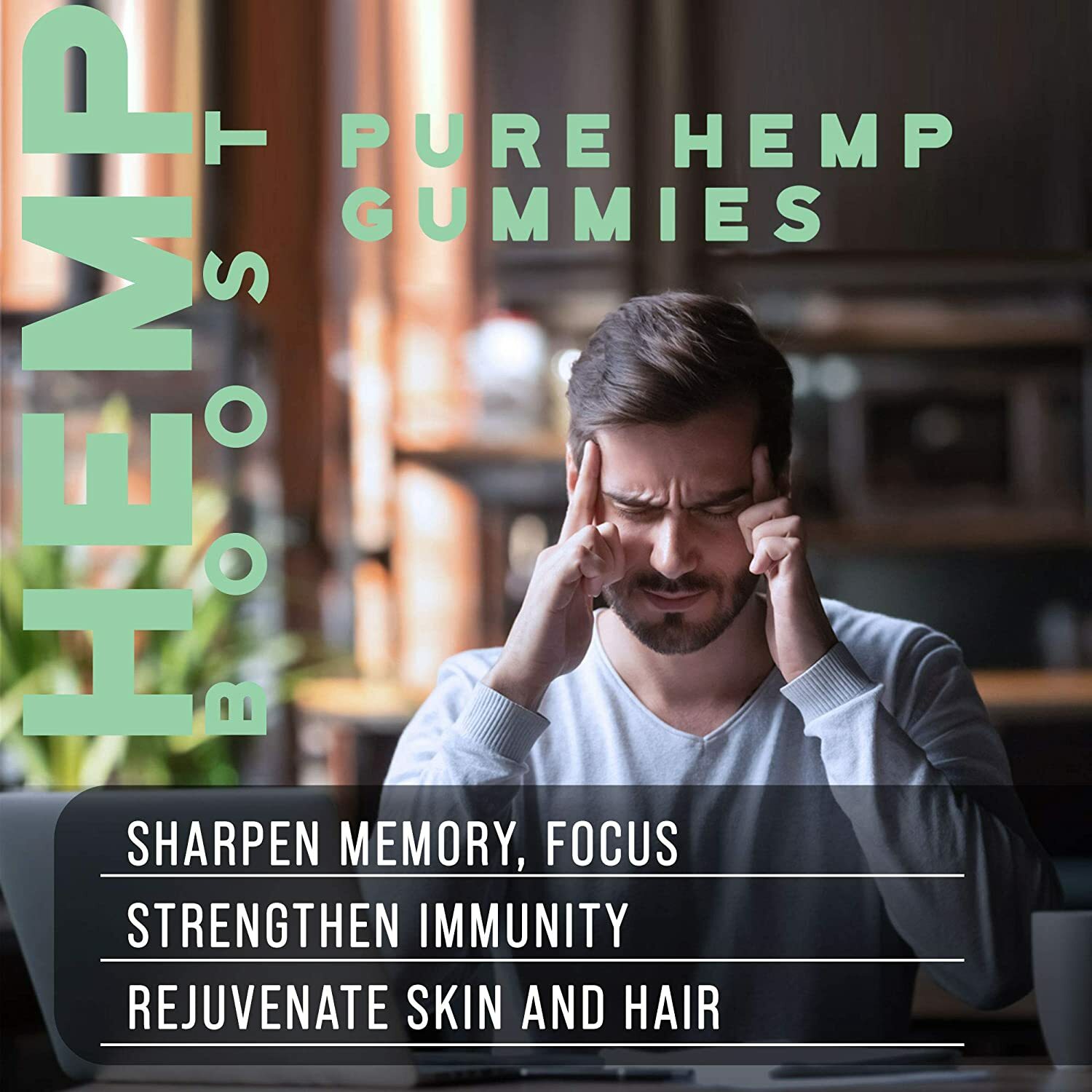Natural gummies- Vegan, Pure- anxiety, sleep, pain, relaxation, stress, brain