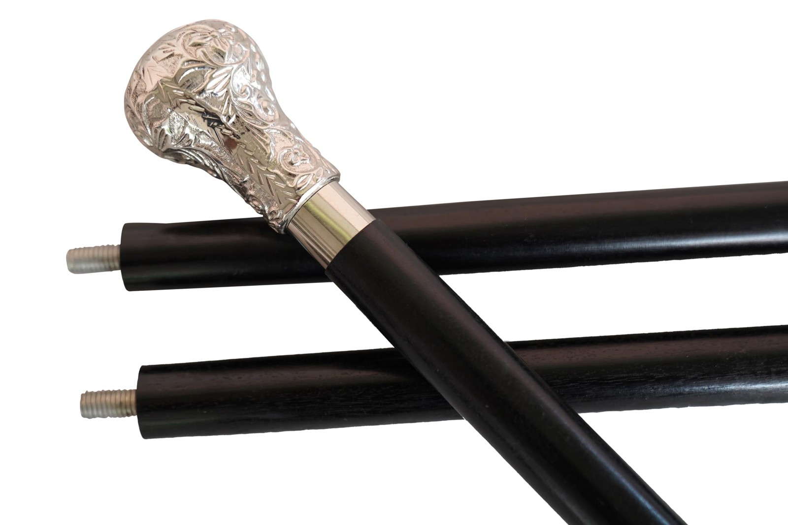 Replica of Bat Masterson Brass Walking Stick with Silver As show in picture