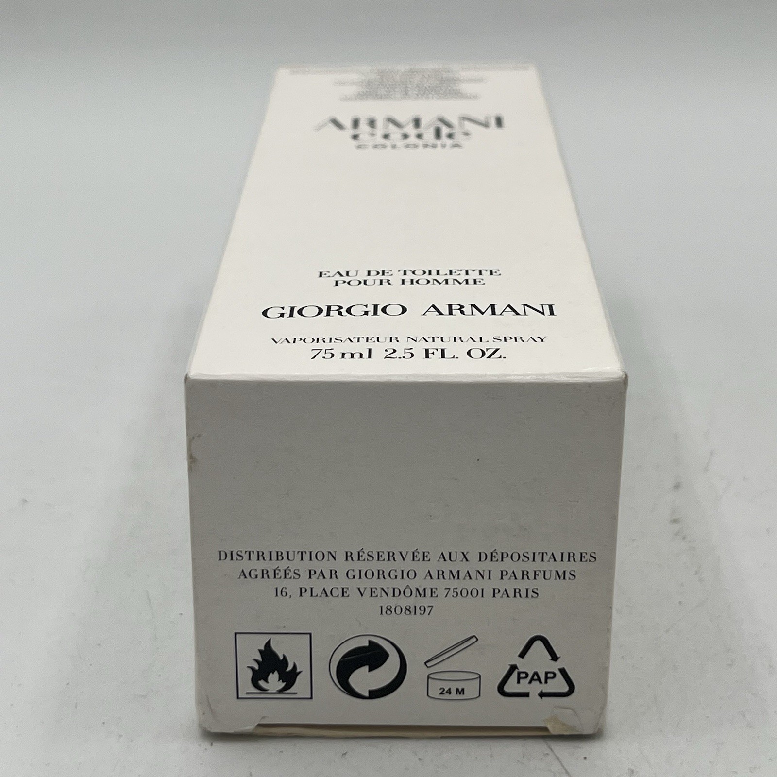 Giorgio Armani Code Colonia EDT 2.5 oz. New Open Box 2018 Formula *See Details*