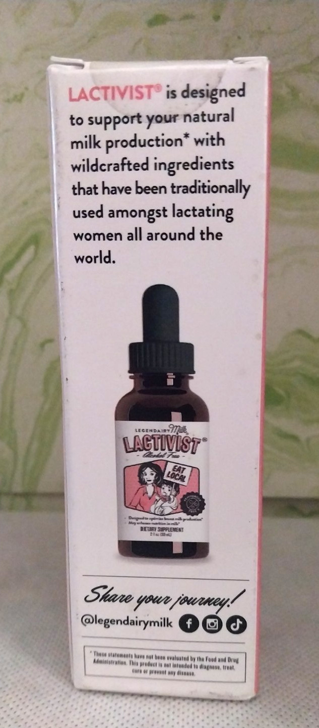 Legendairy Milk Lactivist Dietary Supplement 2 fl oz Exp 05/2027