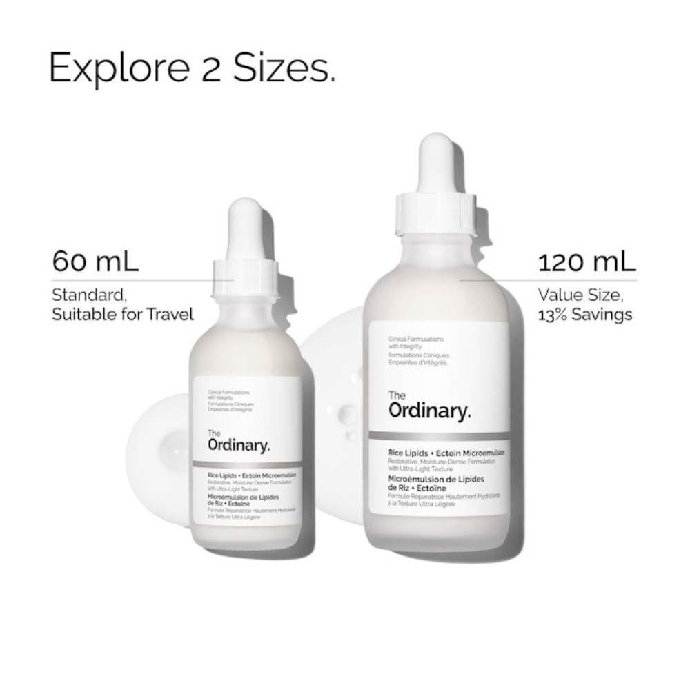 Authentic The Ordinary Rice Lipids + Ectoin Microemulsion Moisturizer 2oz/60ml