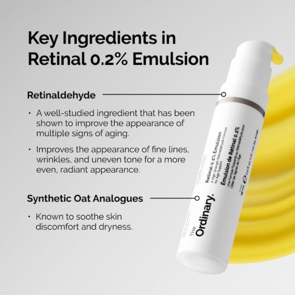 The Ordinary Authentic Retinal 0.2% Emulsion High-Strength Retinoid 0.5 oz