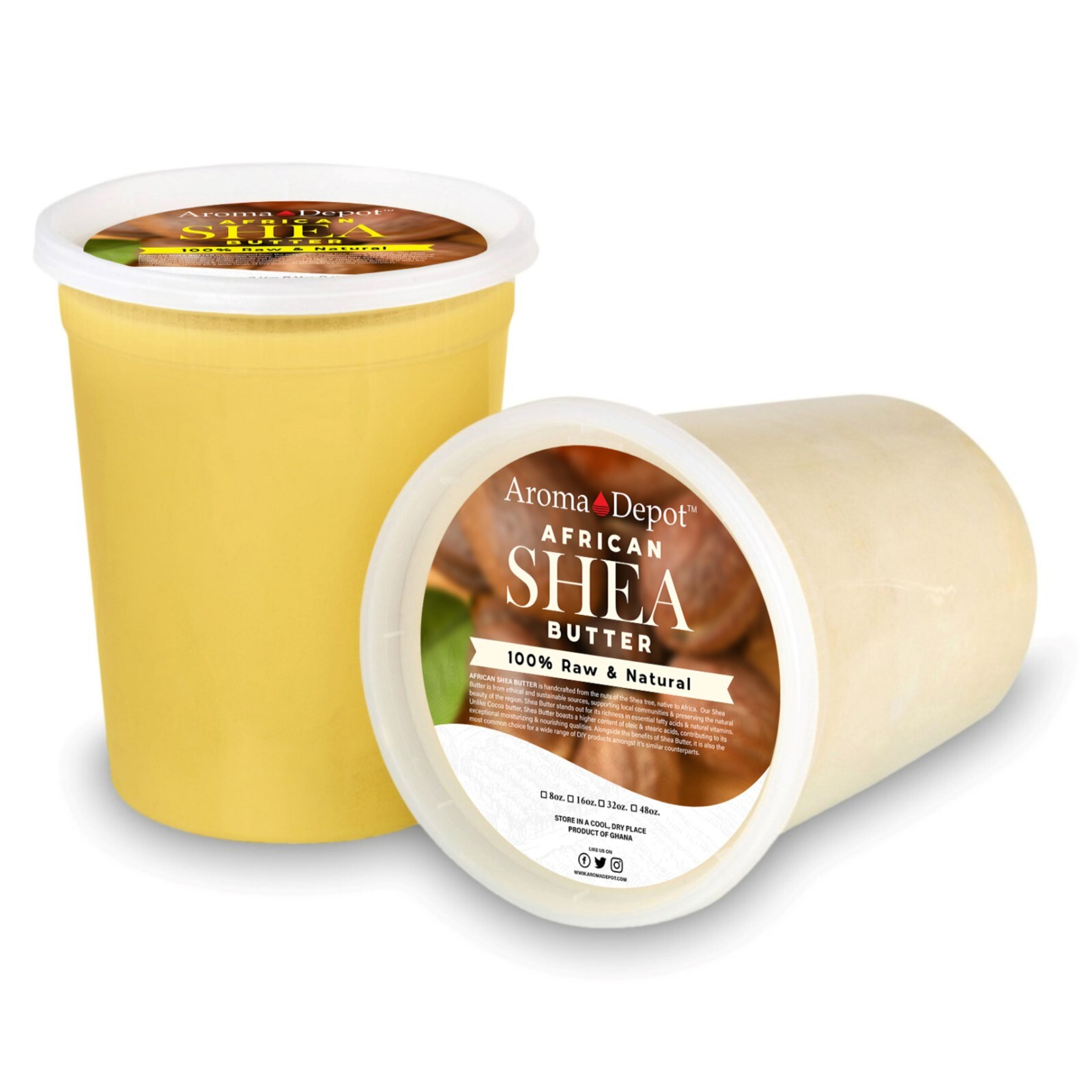 African Shea Butter Raw Unrefined 100% Natural Organic Pure IVORY Wholesale