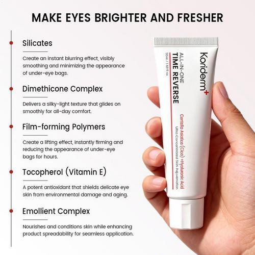 Koriderm Time Reverse Cream, 50ml Soothing Nourishing Lotion For All Skin Types