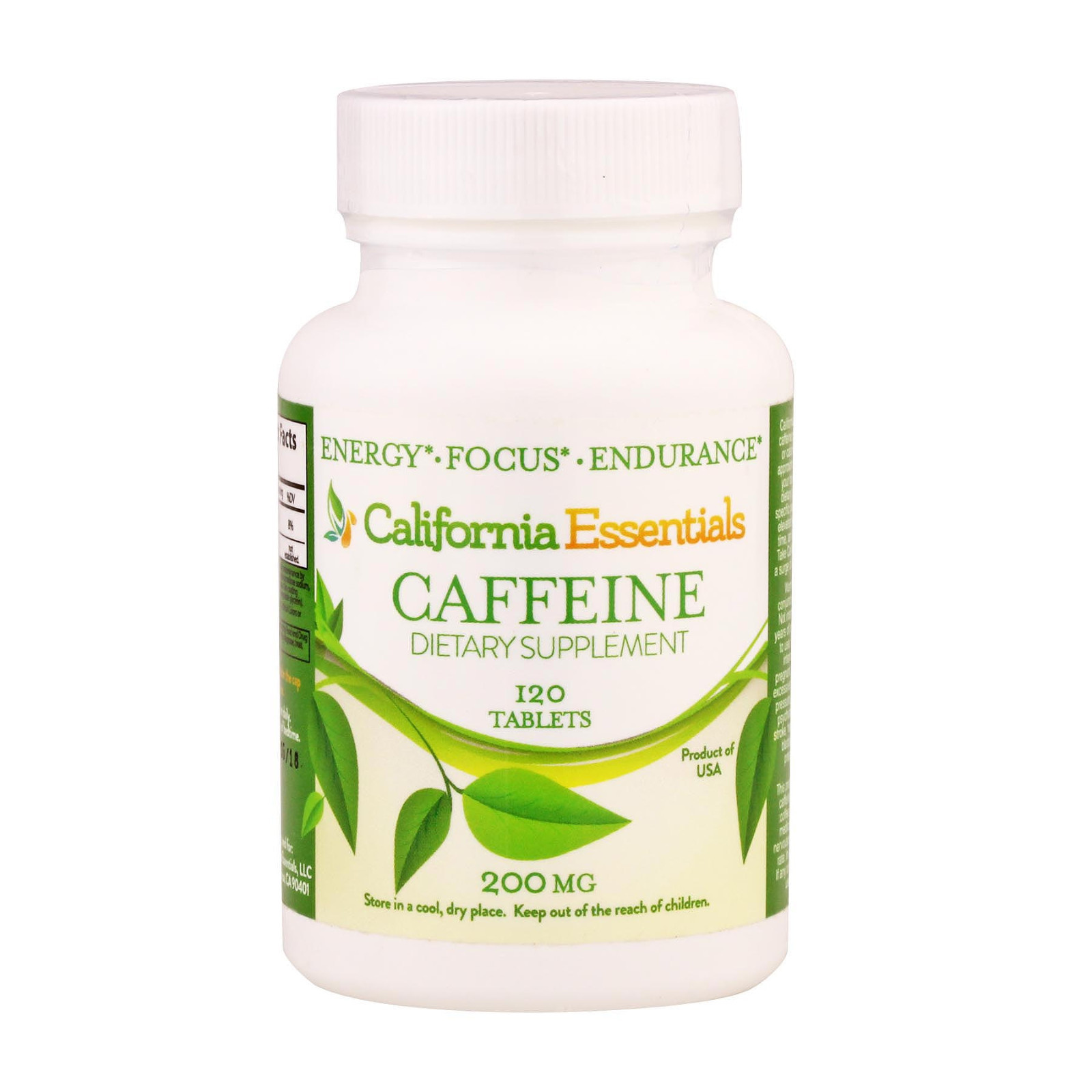 CAFFEINE PILLS FOR ENERGY-200mg CAFFEINE-New-Fresh-Sealed-Free Ship
