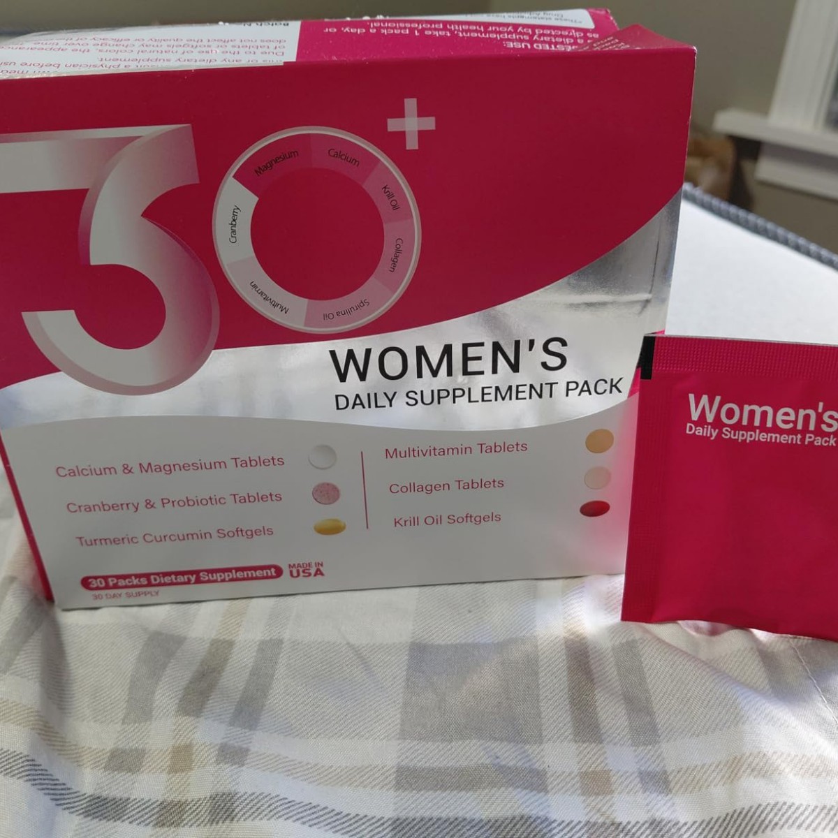 Multivitamin for Women with Vitamin A,B,C,D3,E,K2,Biotin, Collagen,Krill Oil