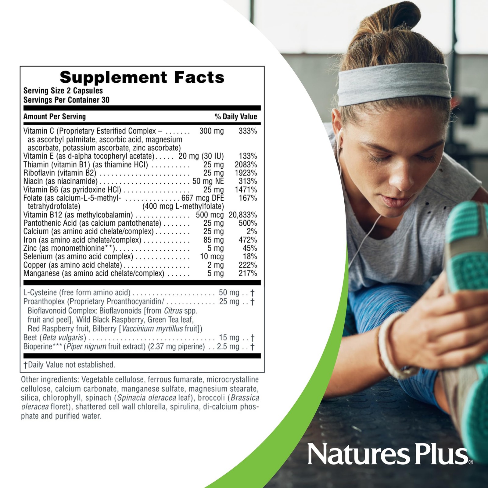 NaturesPlus Hema-Plex Iron – 60 Fast-Acting Capsules – 3 60 Count (Pack of 3)