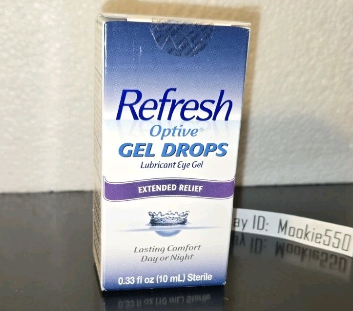 EXP 09/2025+! 5 Box Lot Refresh Optive GEL DROPS Eye Drops 0.33 oz (10mL)