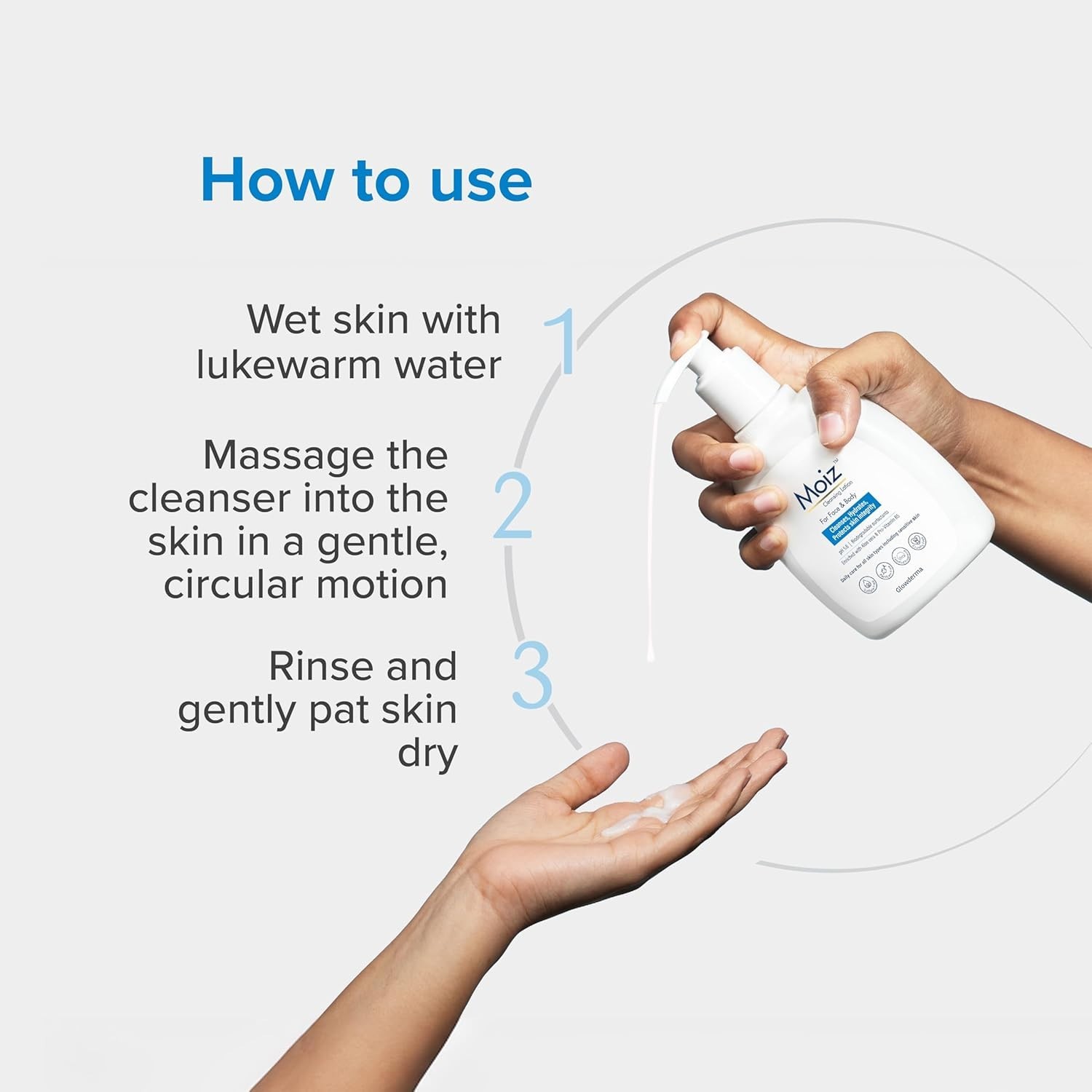 Moiz Cleansing Lotion 200ml for Sensitive & Dry Skin Barrier USA Free Ship