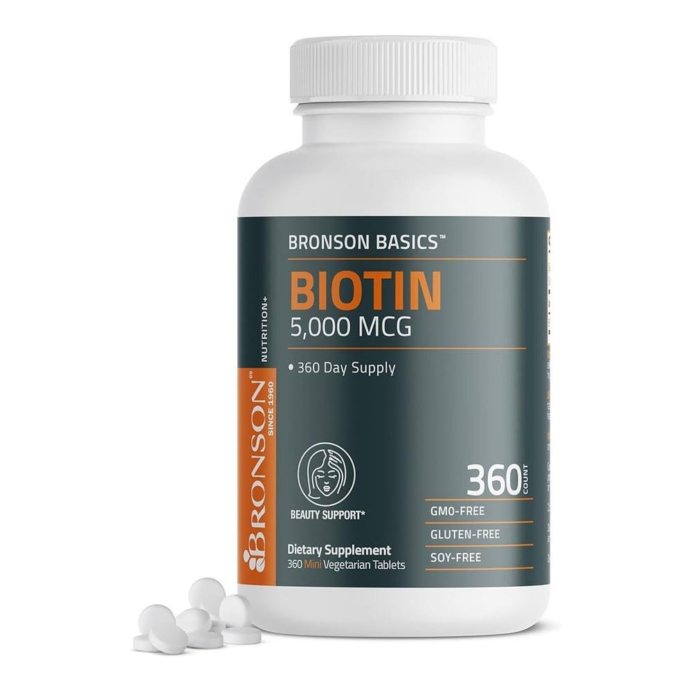 21st Century Biotin 5000 mcg Tablets 360 Count Hair Skin & Nails Exp 02/2027