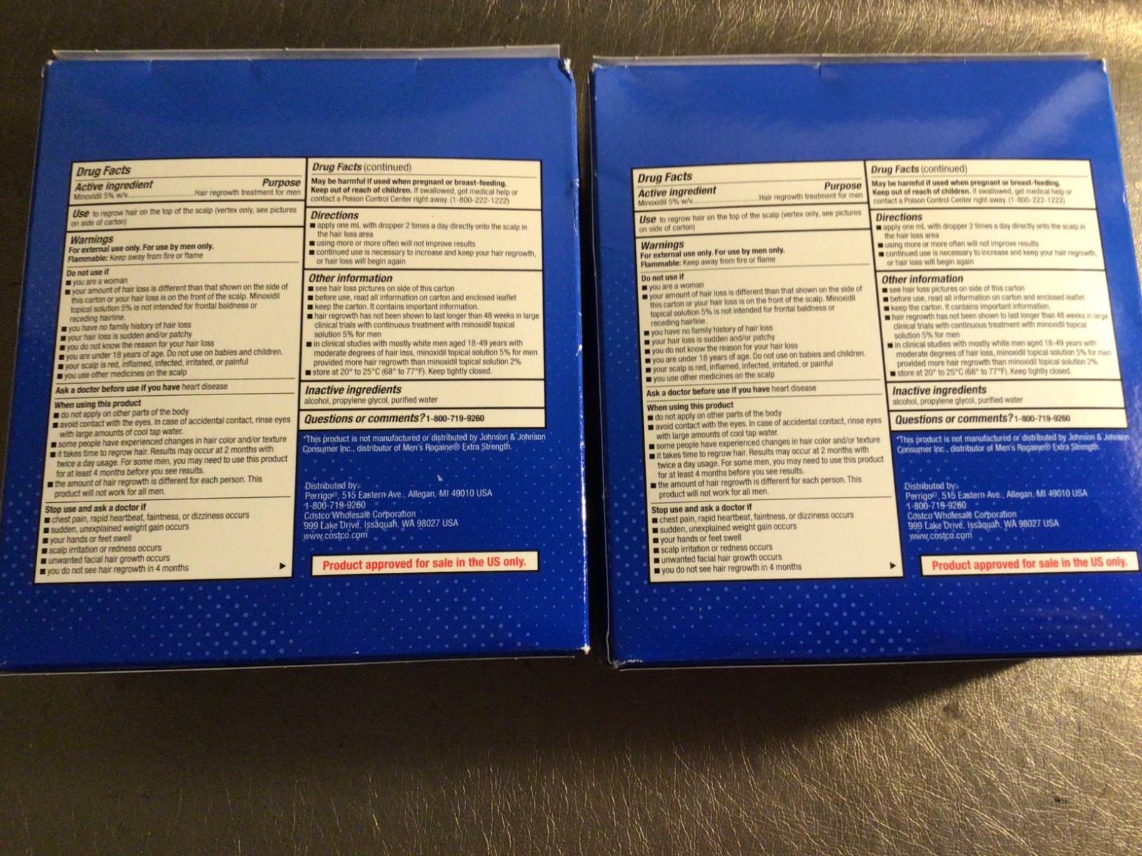 2 Minoxidil 5% Topical Hair Solution Kirkland 2 x 6 = 12 Month Supply – Exp 6/27