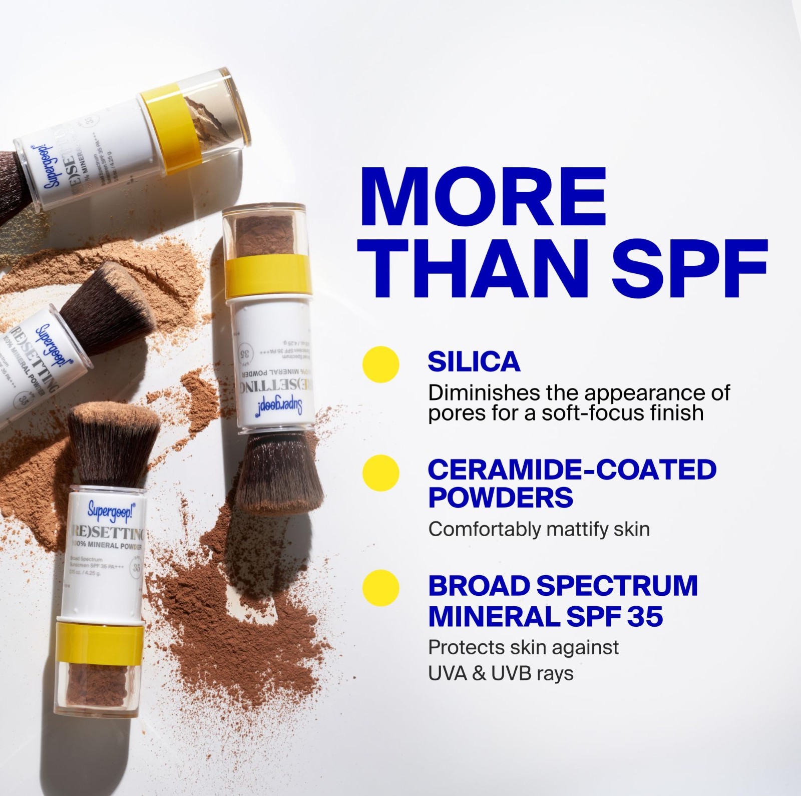 Matte Finish Face Powder SPF 35 – Broad Spectrum Mineral Sunscreen, Shine Contro