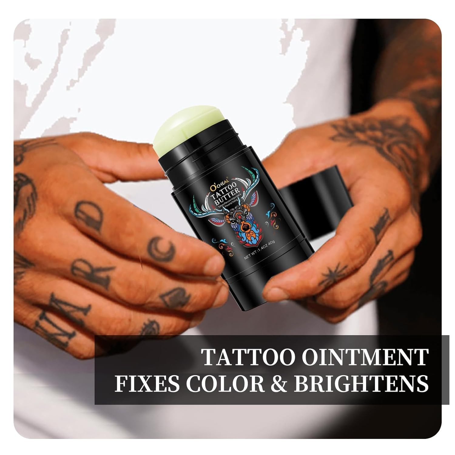 Tattoo Aftercare Butter Balm,Natural Organic Tattoo Cream Moisturizer for Old &