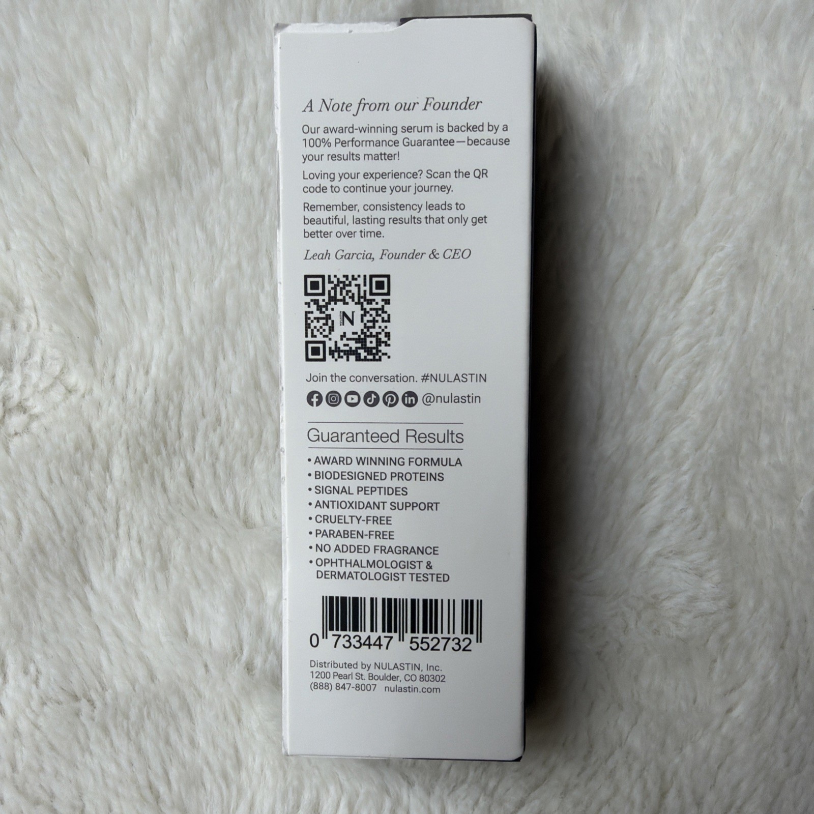 Nulastin LASH Follicle Fortifying Eyelash Serum Full Size 3ml Sealed $84