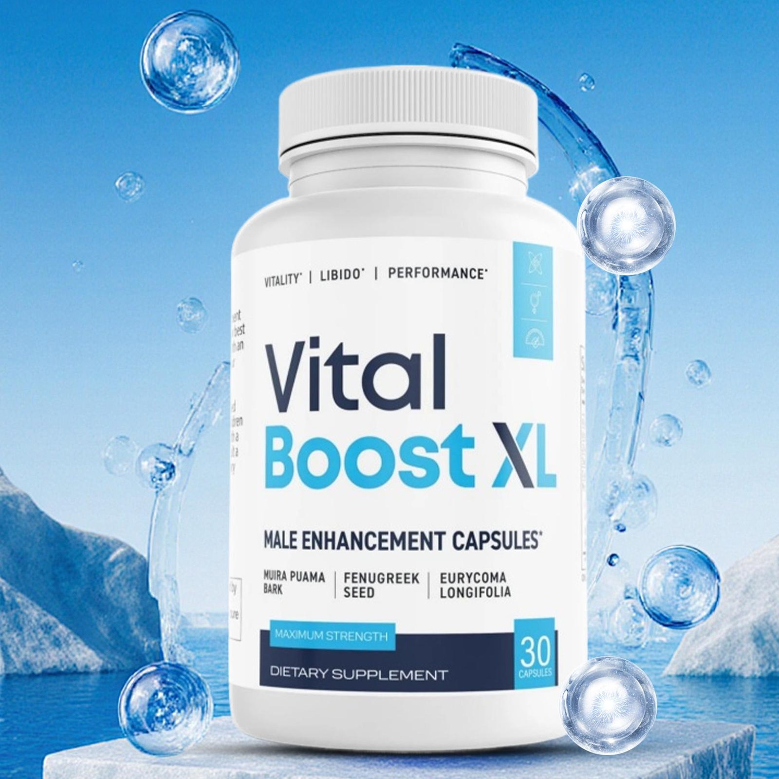 Vital Boost XL Mens Health Support Dietary Supplement 30 Capsules