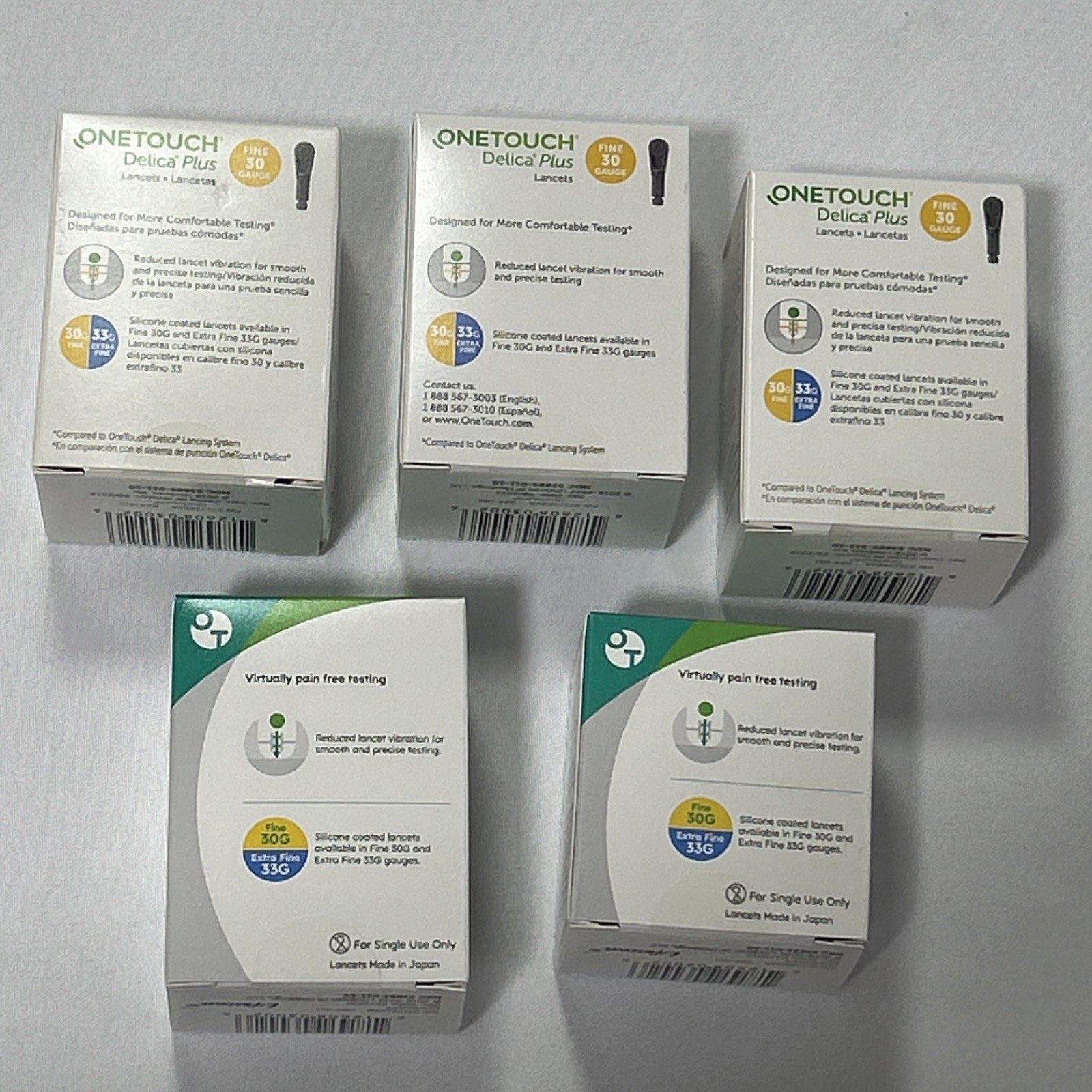 500 ONETOUCH DELICA PLUS 30 GAUGE LANCETS (5×100) EXP. 09/2025-12/2029 HSA/FSA