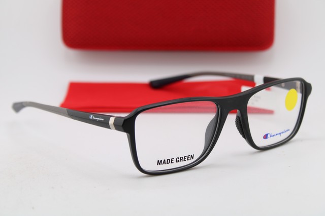 NEW CHAMPION FORGE 100 C01 MATTE BLACK BLUE GREY AUTHENTIC EYEGLASSES 53-17