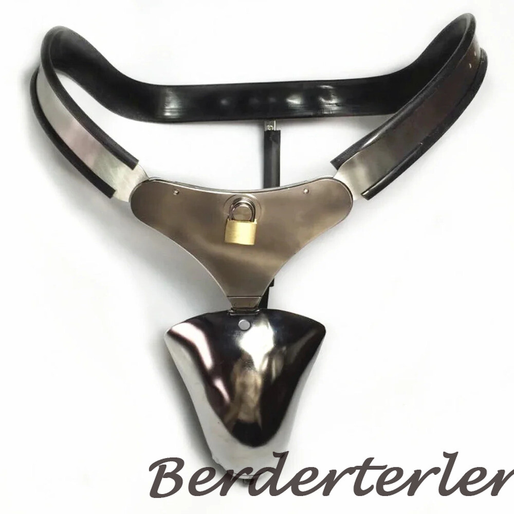 New Arrivals Male Stainless Steel T-back Chastity Belt Device Hole Underwear