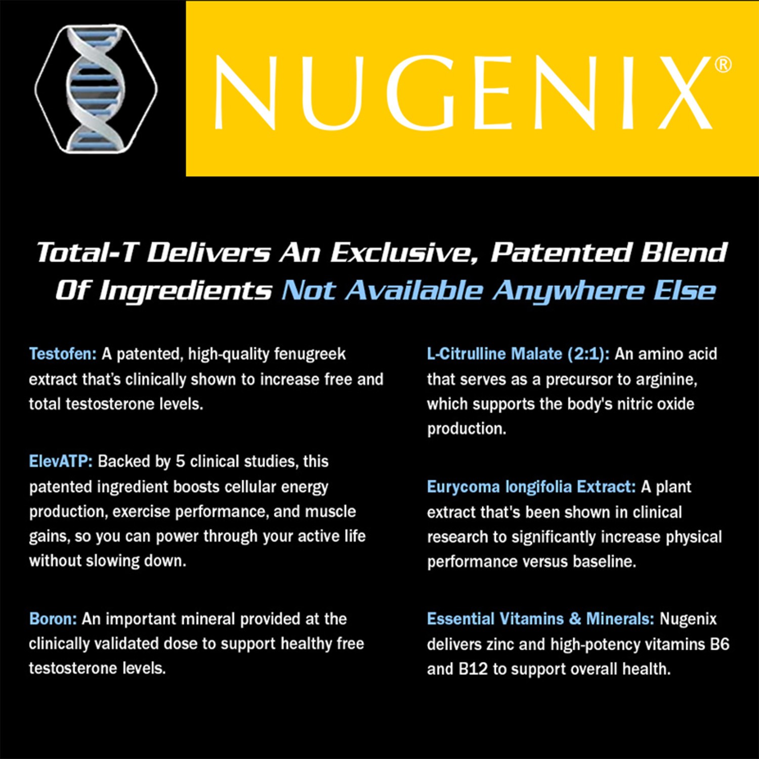 NUGENIX TOTAL-T – Testosteron Booster Supplement for Men, Energy & Endurance