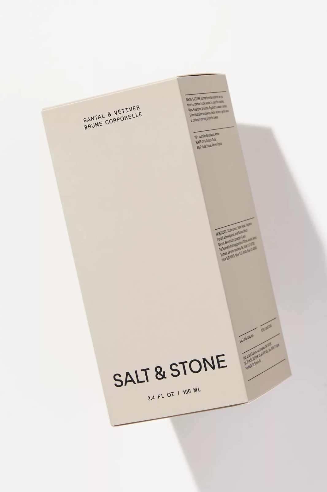 SALT & STONE Santal & Vetiver Body Mist, 100 ml for women and men