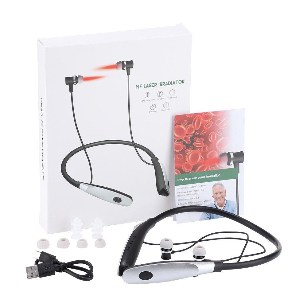NEW Earplug 650NM Laser Therapy For Ear And Nose Tinnitus & Rhinitis Relief
