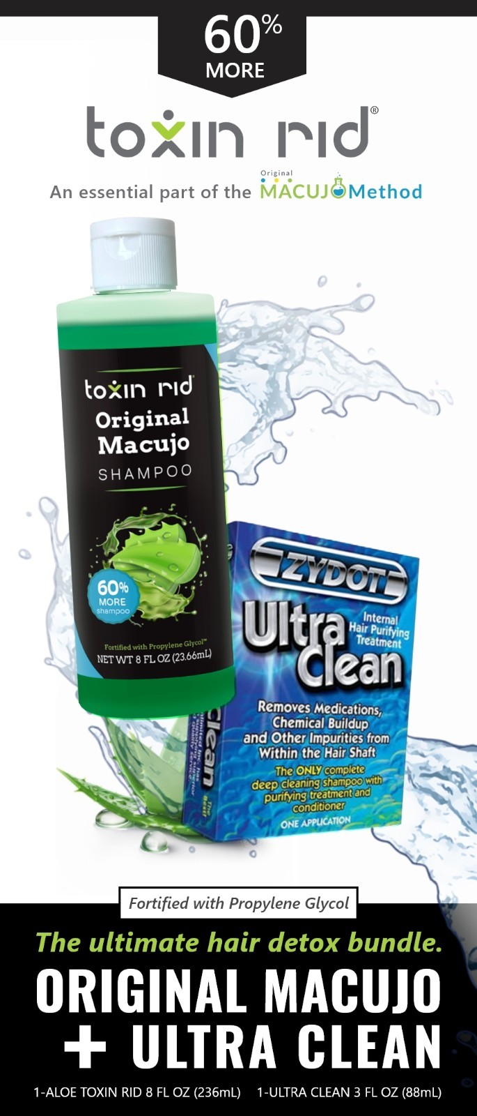 Original Macujo Shampoo + Ultra Clean Zydot Bundle – Manufacturer Direct