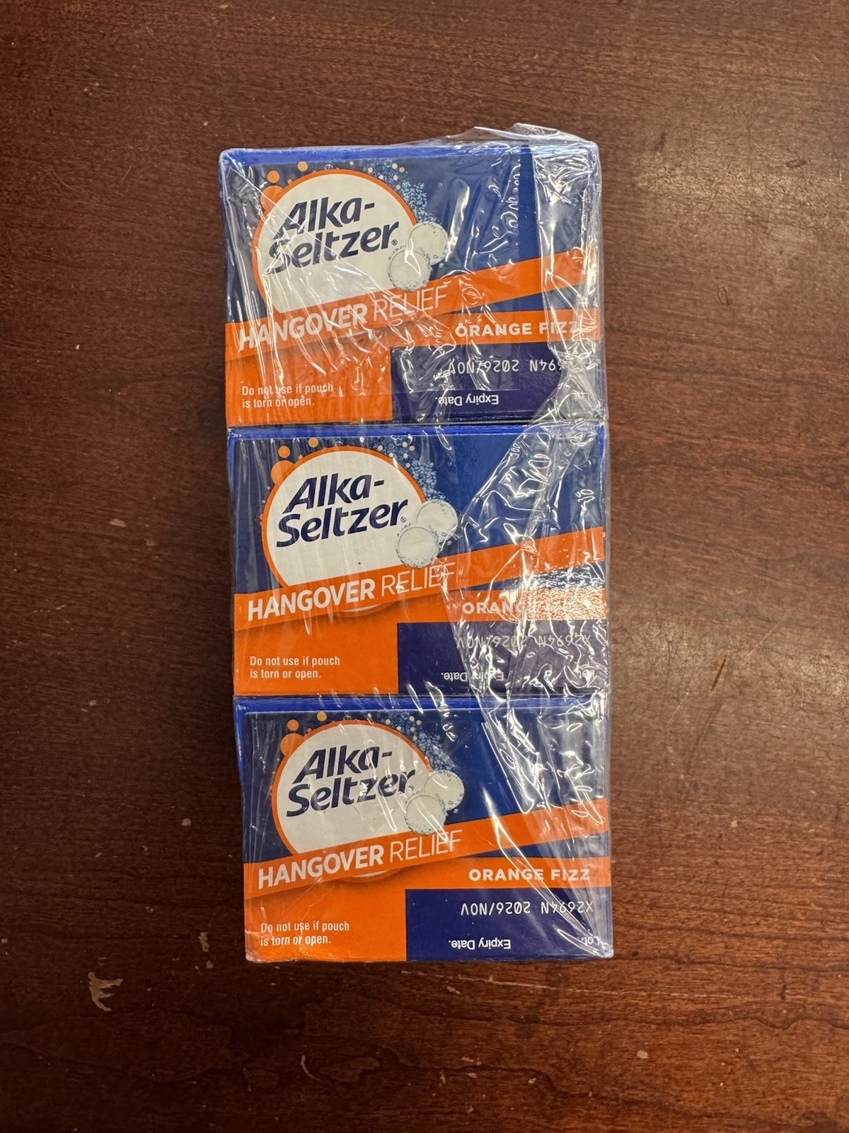 Alka-Seltzer Hangover Relief, 20 Count, 3 Boxes, 60 Tablets Total Exp 11/2026