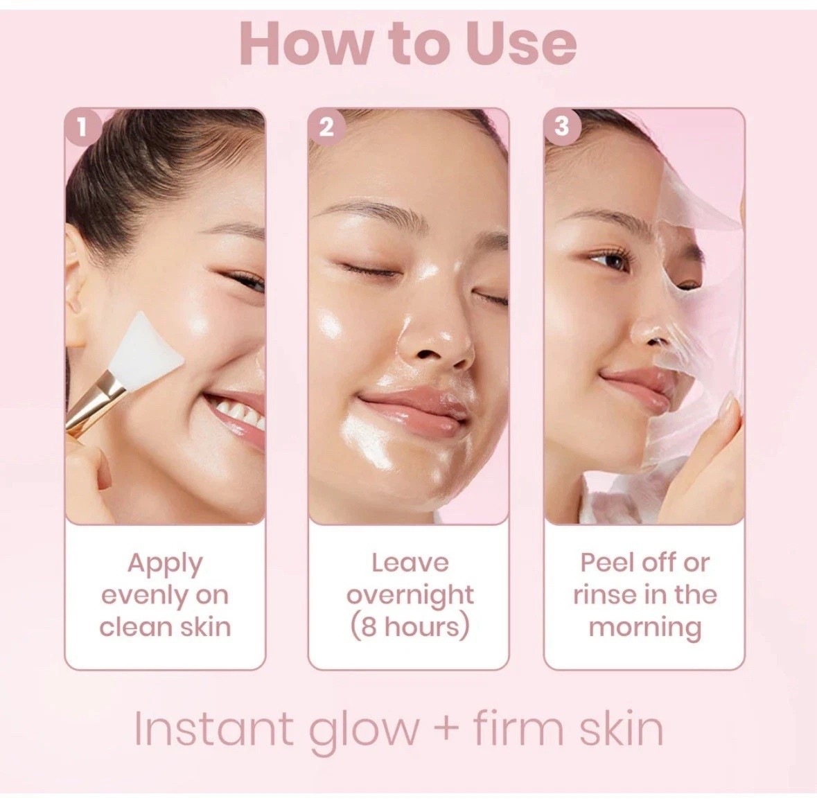Yuri Korean Beauty Collagen Night Wrapping Mask Skincare Facial Hydrating