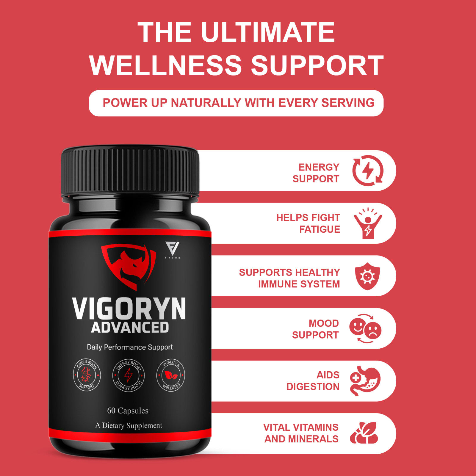 Vigoryn Advanced Capsules, Vigoryn Daily Performance (60 Capsules)
