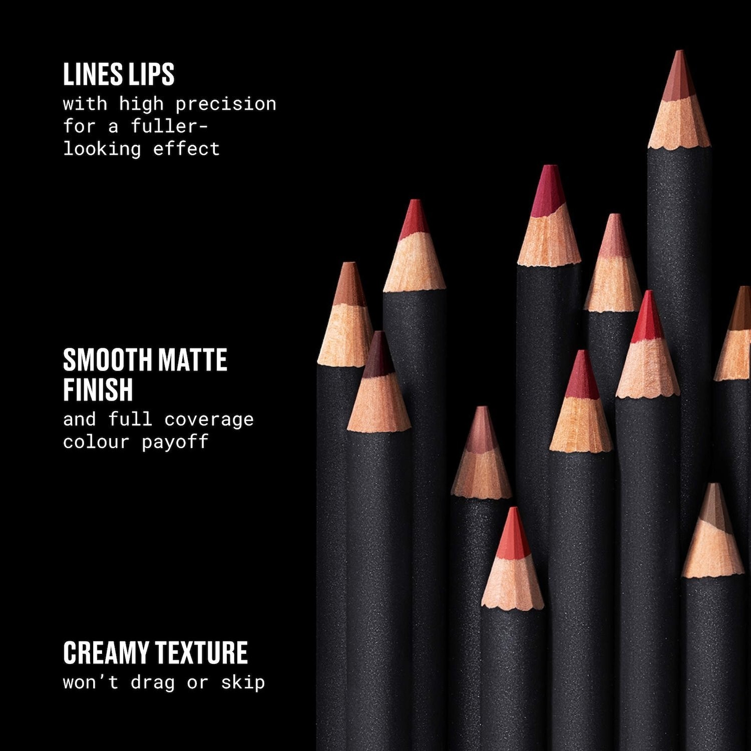 MAC Authentic Creamy Lip Liner 28 Colors Available Matte finish 0.05 oz/1.45 g