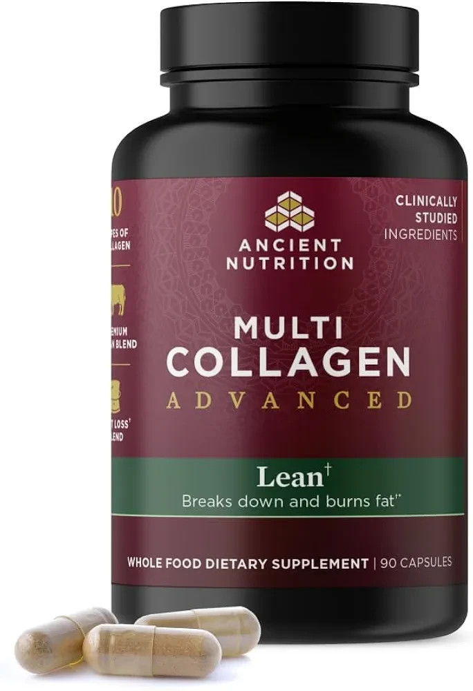 Ancient Nutrition Multi Collagen Advanced LEAN – 90 Capsules – Exp: 02/12/2029