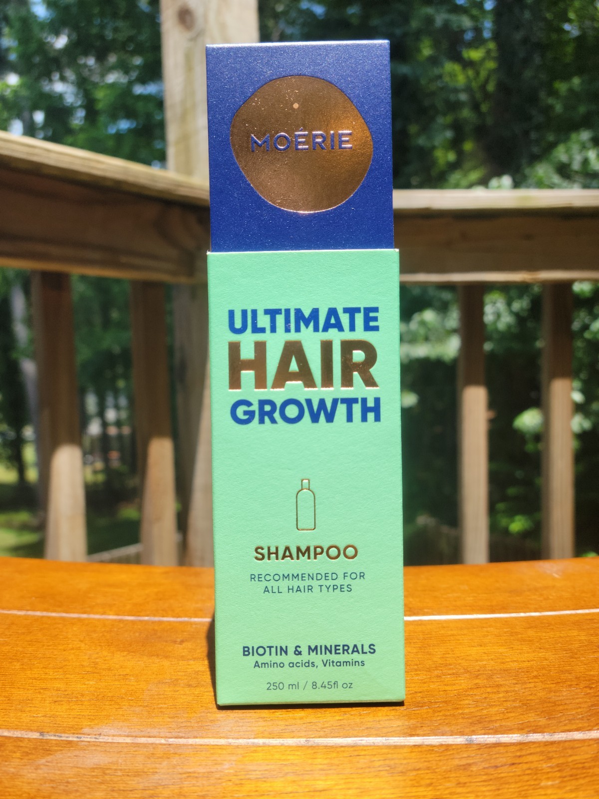 MOERIE Ultimate Hair Growth Shampoo 250ml Biotin Caffeine 0% Parfum New Sealed