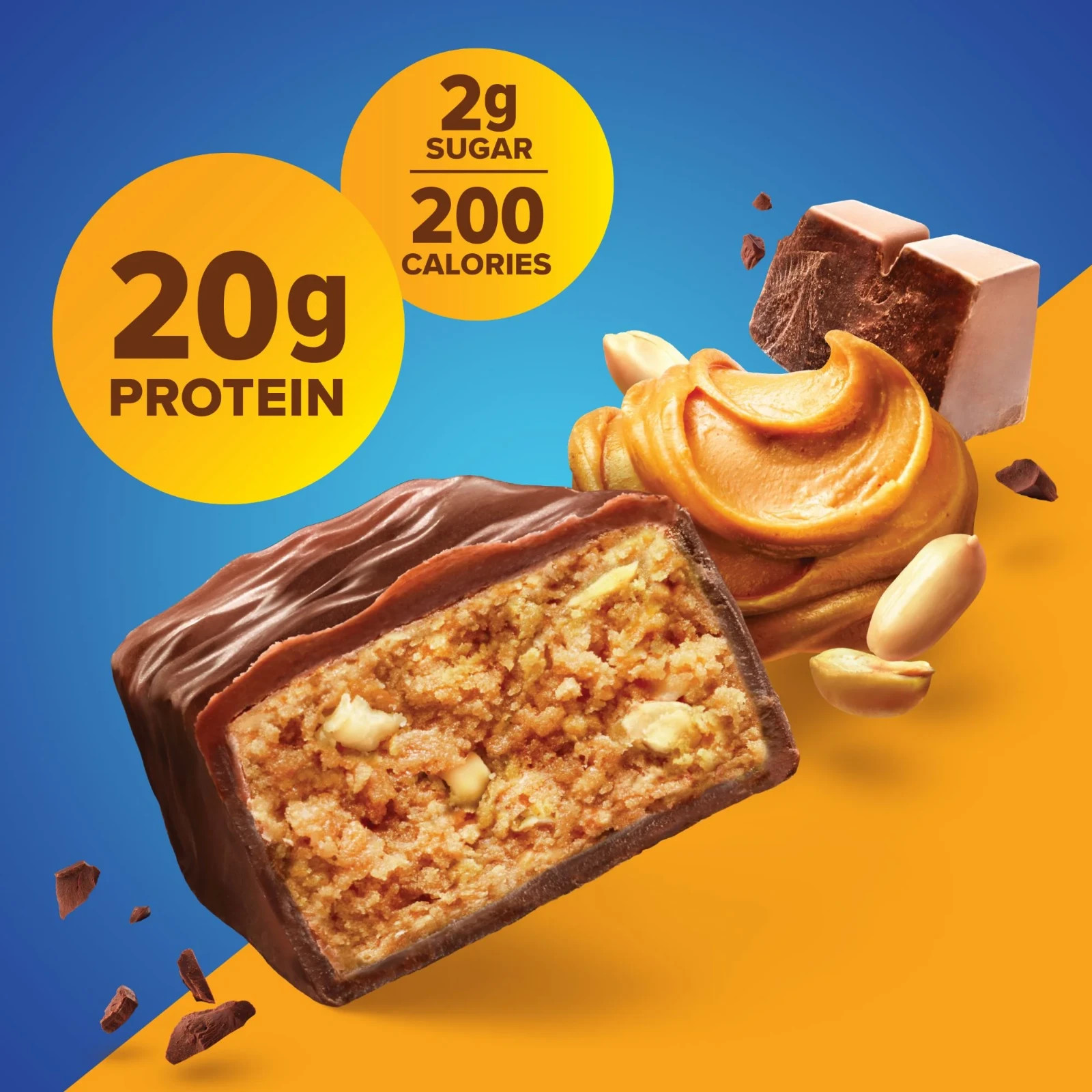 Pure Protein Bars, Chocolate Peanut Butter, Gluten Free, 20g Protein, 1.76 oz, 4