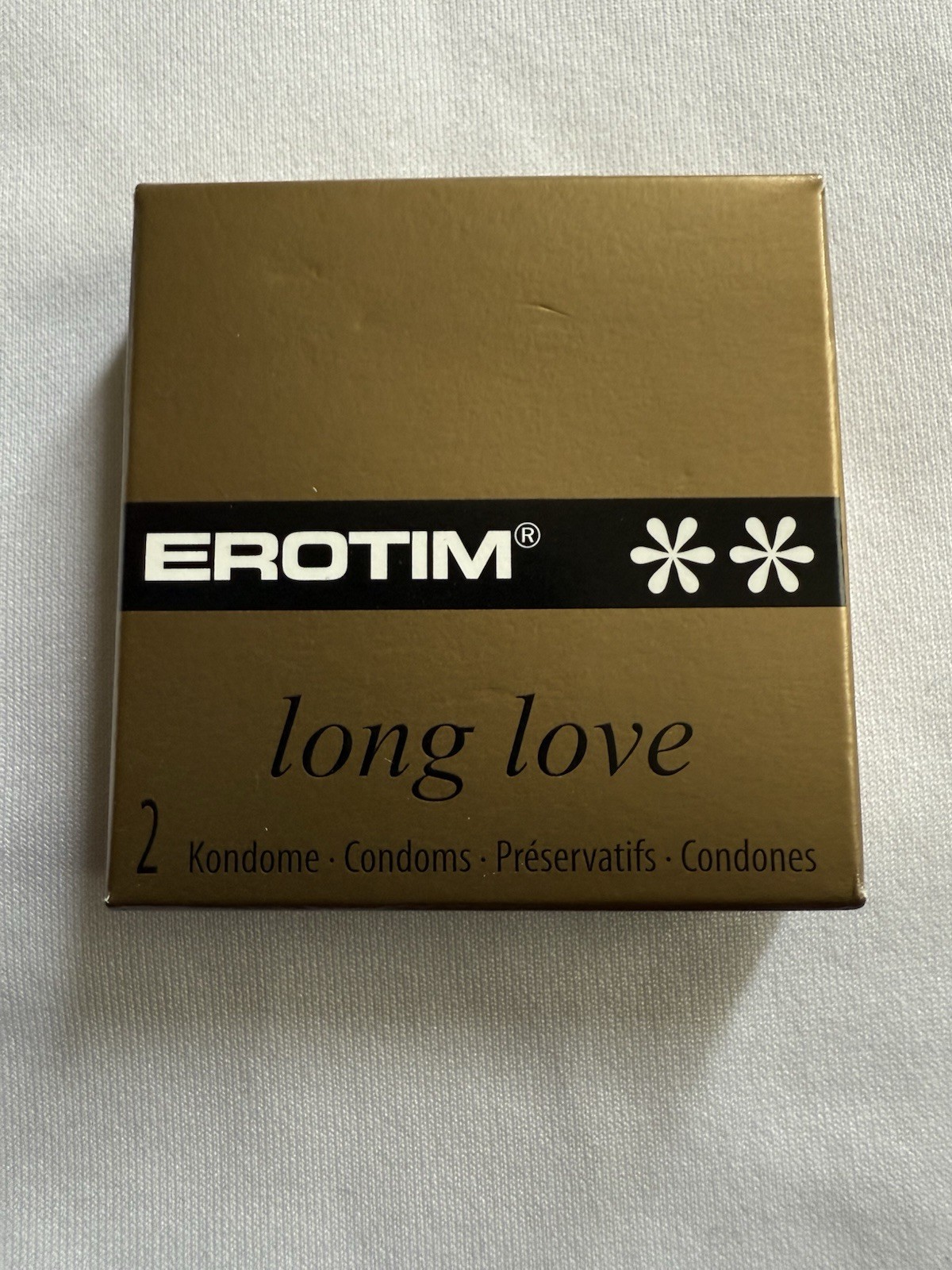 Erotim Long Love Condoms With Coitus Prolonging- 3 Pk ( 6 Single None Studded )