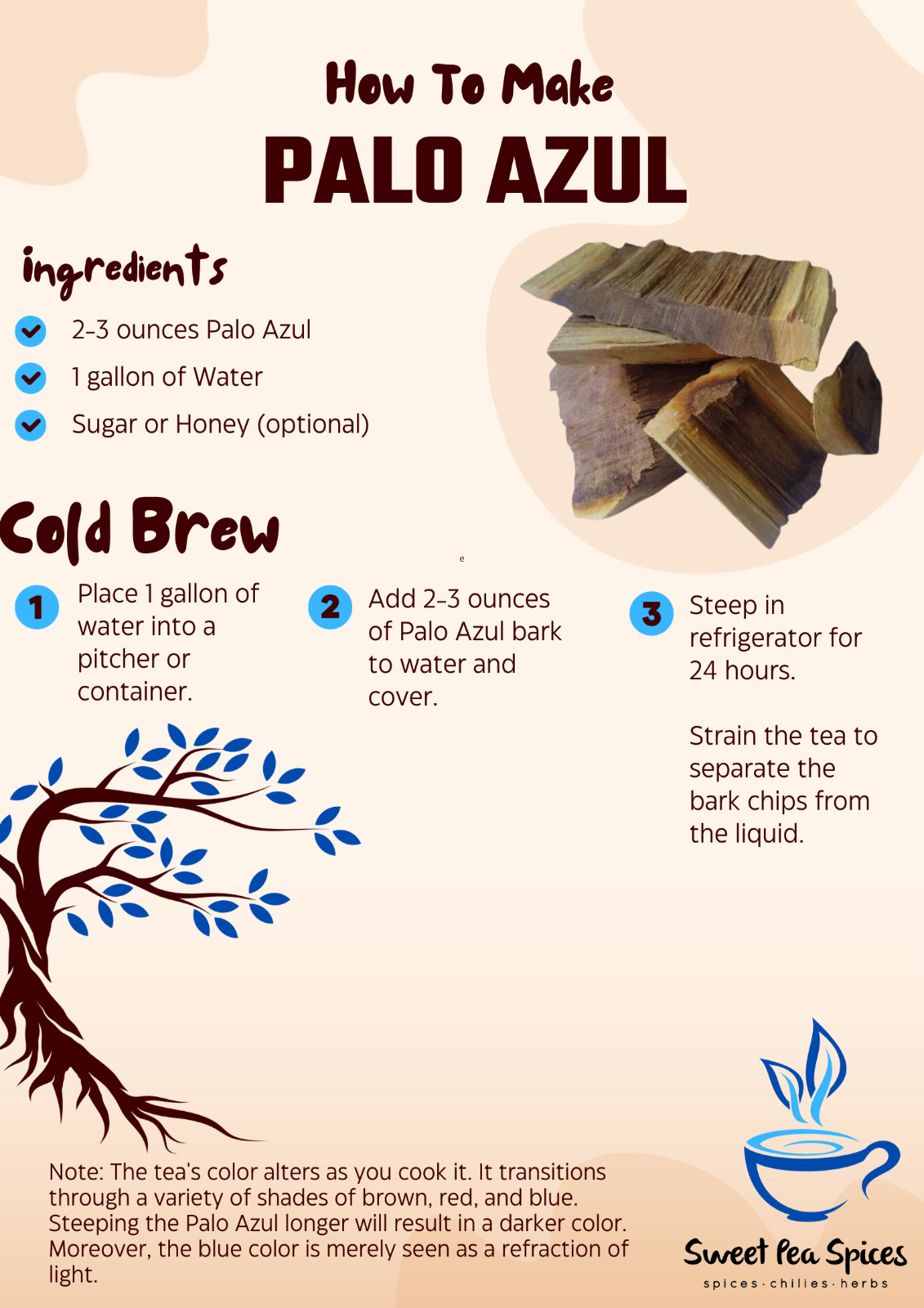 Organic Palo Azul – Bulk – Eysenhardtia Polystachya – Kidneywood (Blue Stick)