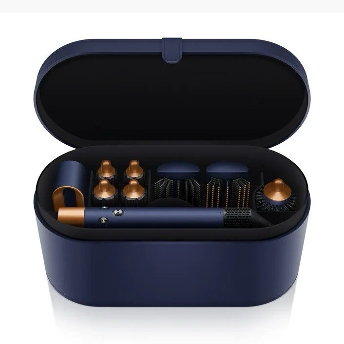 Dyson Hair Styling Tool Set w/ Barrel & Round Brush Attachments, Storage Case
