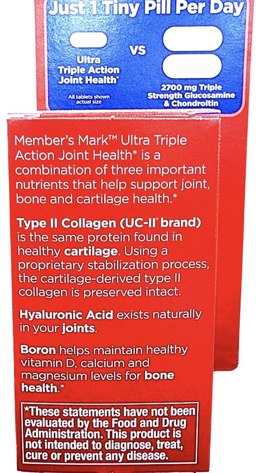 Member’s Mark Ultra Triple Action Joint Health Tablets 125 Count EXP 10/2027