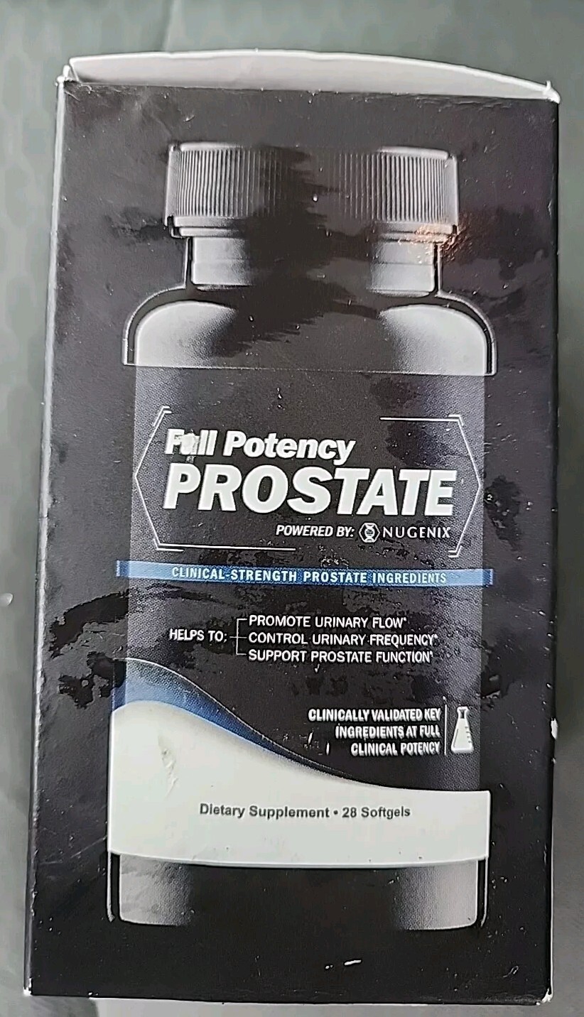 Nugenix Full Potency Prostate Dietary Supplements – 28 Softgels – Exp 03/2027