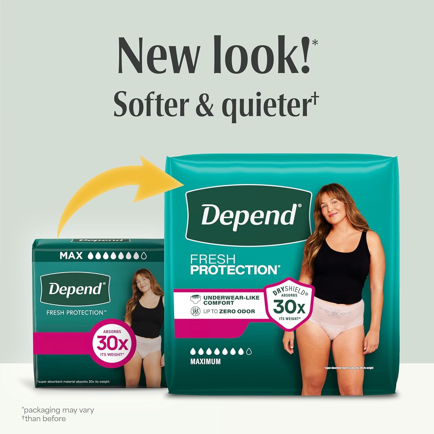 Depend Adult Diapers for Women Incontinence Disposable Underwear Female Ladies