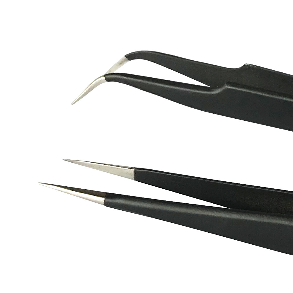 Winstonia Tweezers Set for Manicure Beauty Eyebrows Craft Blackhead Ingrown Hair