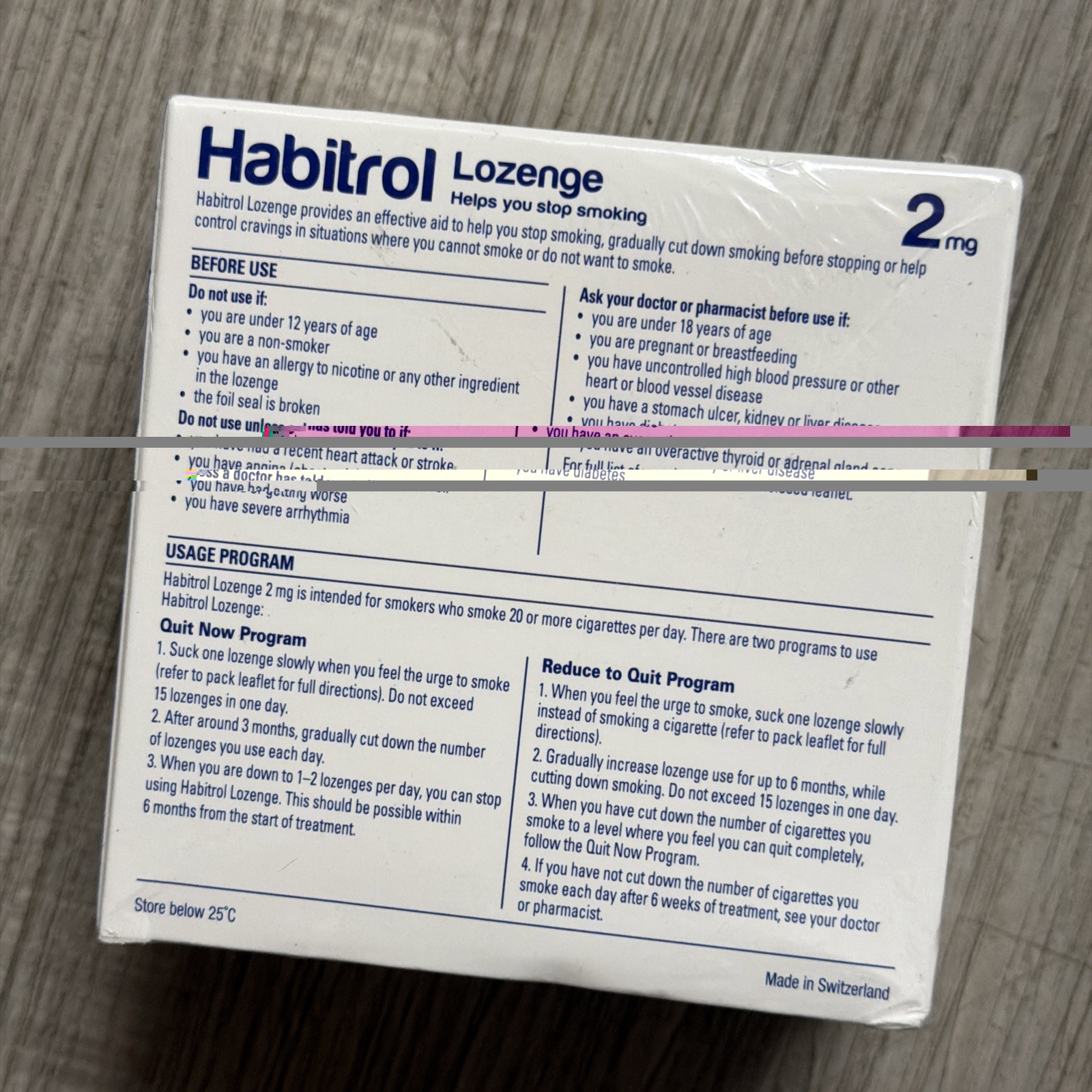 DENTED Habitrol Nicotine 2mg Mint Flavor Lozenges 216 Pieces Sugar Free 6/2027