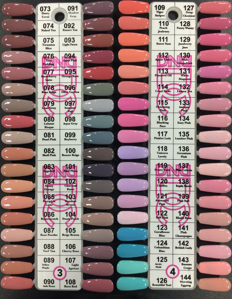 DND DC 001-144 Soak Off Gel Polish + Matching Nail Lacquer (Pick your colors)