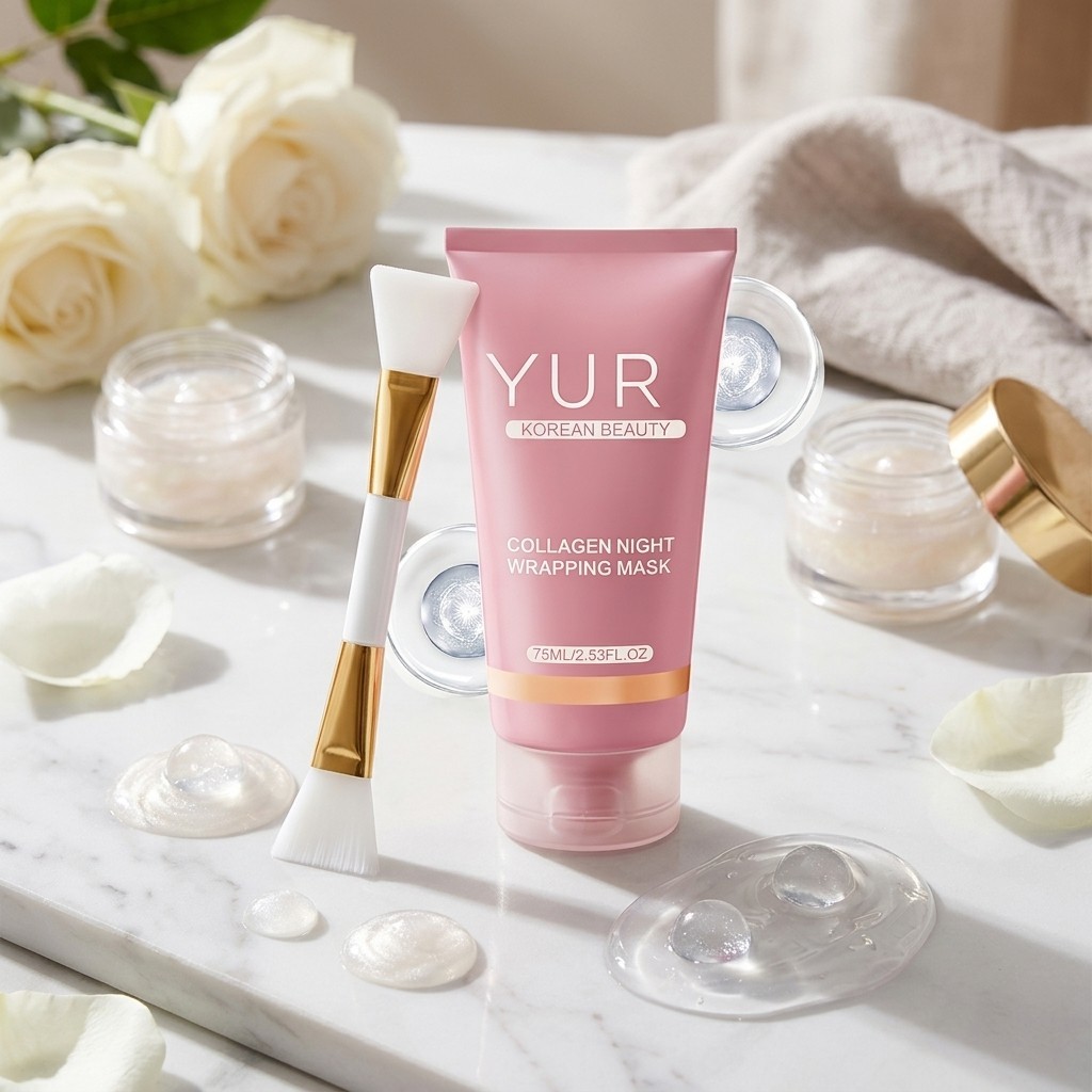 Yuri Korean Beauty Collagen Night Wrapping Mask Skincare Facial Hydrating 75ml