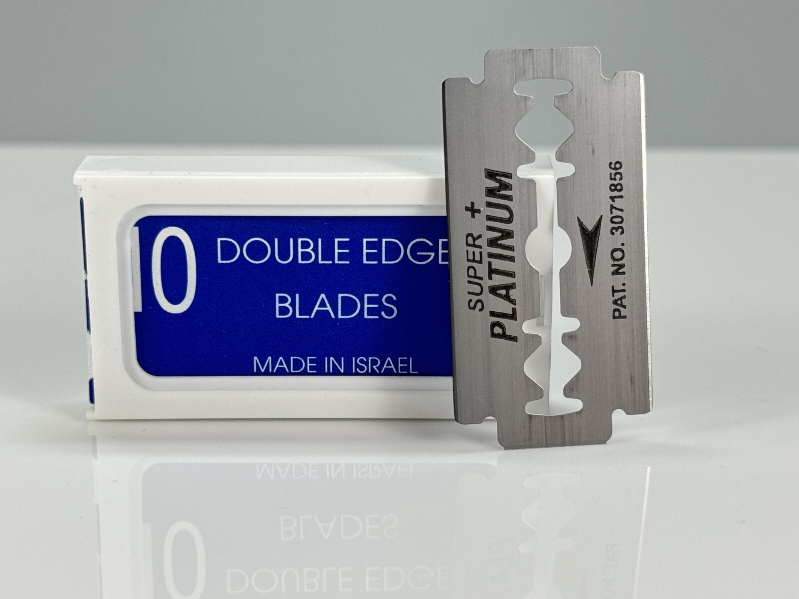 Crystal Platinum Coated Double Edge Safety Razor Shaving Blades Made in Israel